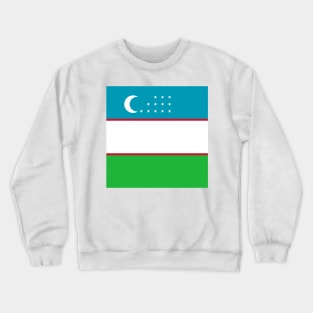 Uzbekistan Flag Crewneck Sweatshirt